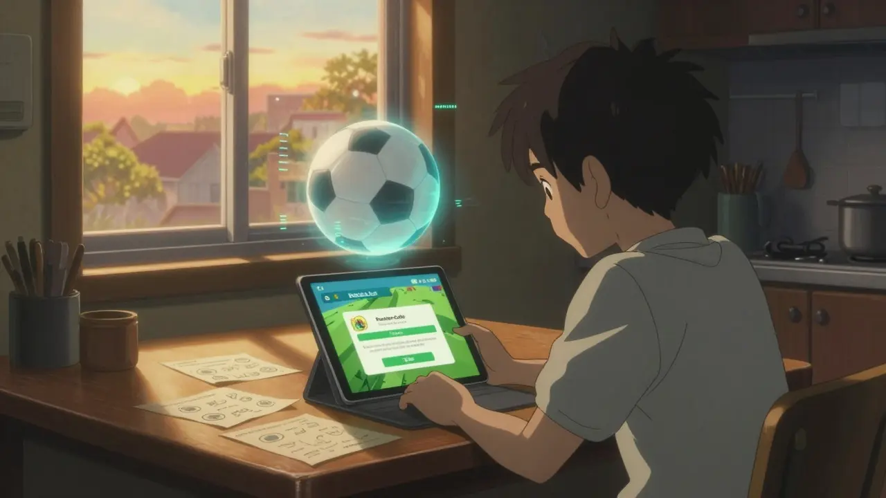 A teenager stares at a tablet with a Partner Code error, surrounded by step-by-step notes.