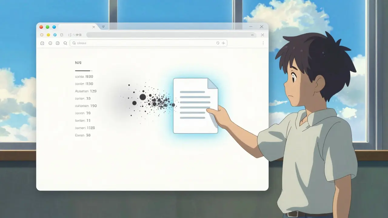 User safely removing metadata via browser tool in sunlight