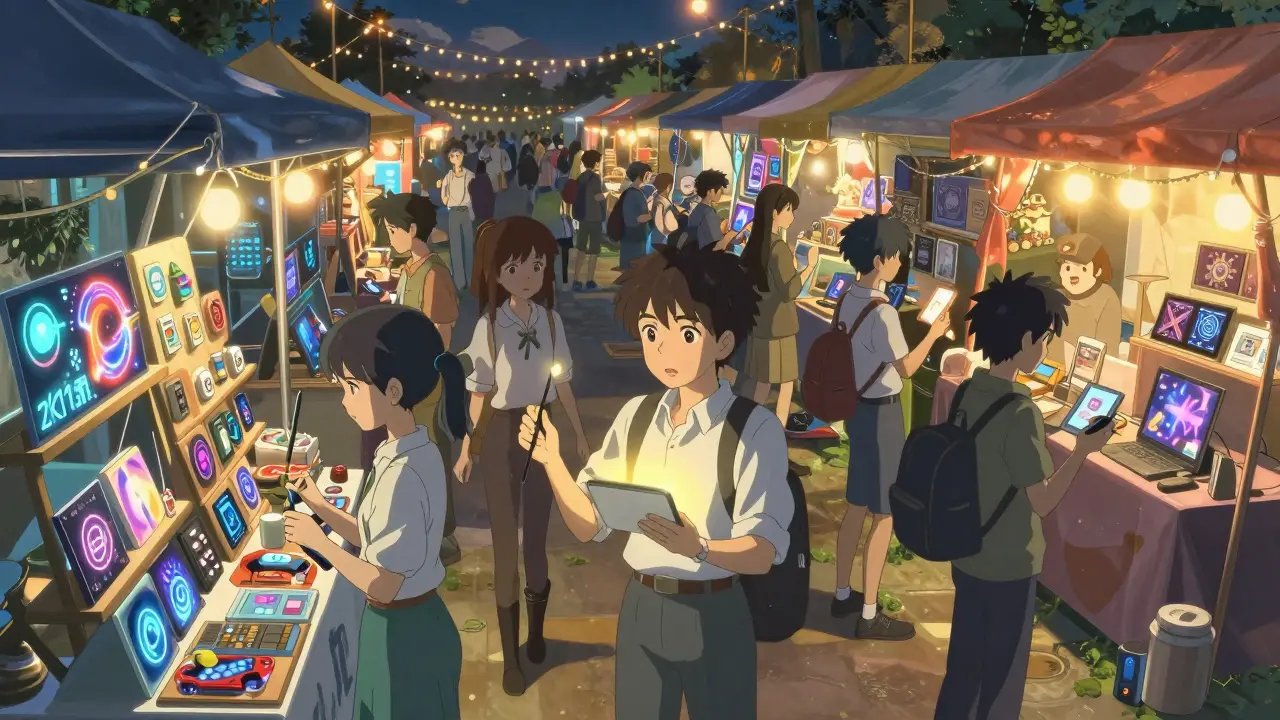 Vibrant anime marketplace of GameFi projects and community members